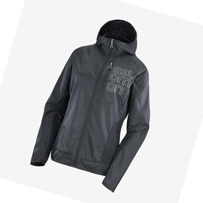 Salomon BONATTI CROSS WIND WINDBREAKERS Jacka Dam Svarta | CBSDNJA-72