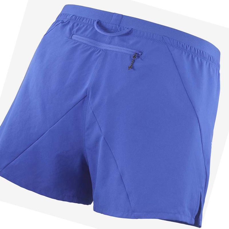Salomon CROSS 3'' Shorts Herr Blå | NALIFKY-10