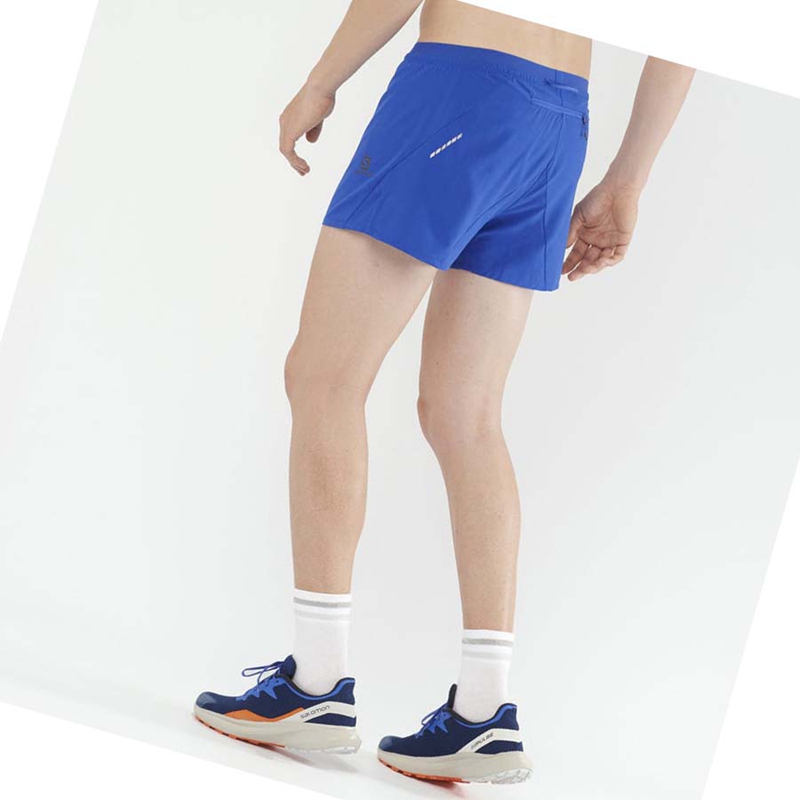 Salomon CROSS 3'' Shorts Herr Blå | NALIFKY-10