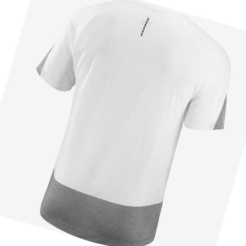 Salomon CROSS RUN T-shirt Herr Vita | ZISDVUE-81