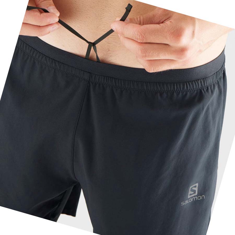 Salomon CROSS TWINN Shorts Herr Svarta | IFHGAQL-20