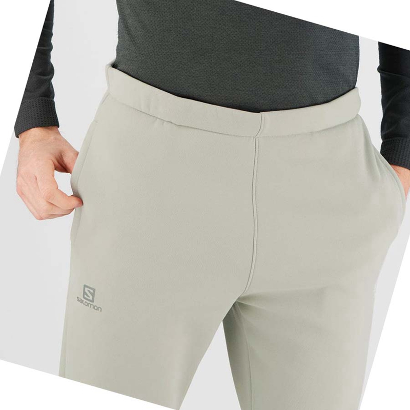 Salomon ESSENTIAL WARM FLEECE Byxor Herr Beige | DGNRIJO-30