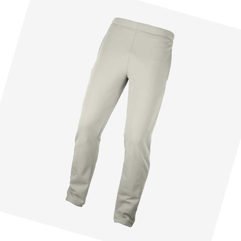 Salomon ESSENTIAL WARM FLEECE Byxor Herr Beige | DGNRIJO-30