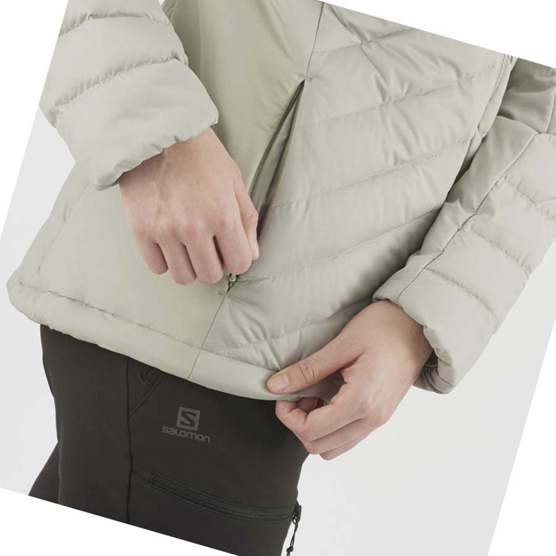 Salomon ESSENTIAL XWARM DOWN INSULATED Jacka Dam Vita | KGSLIBO-80
