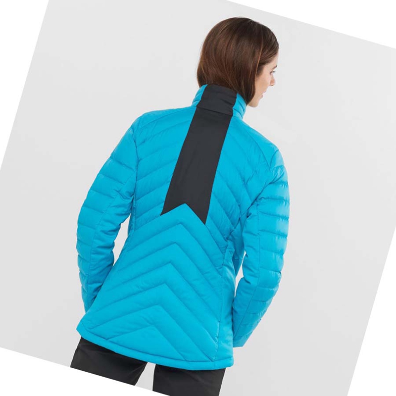 Salomon ESSENTIAL XWARM DOWN INSULATED Jacka Dam Blå | QUPYCBR-70
