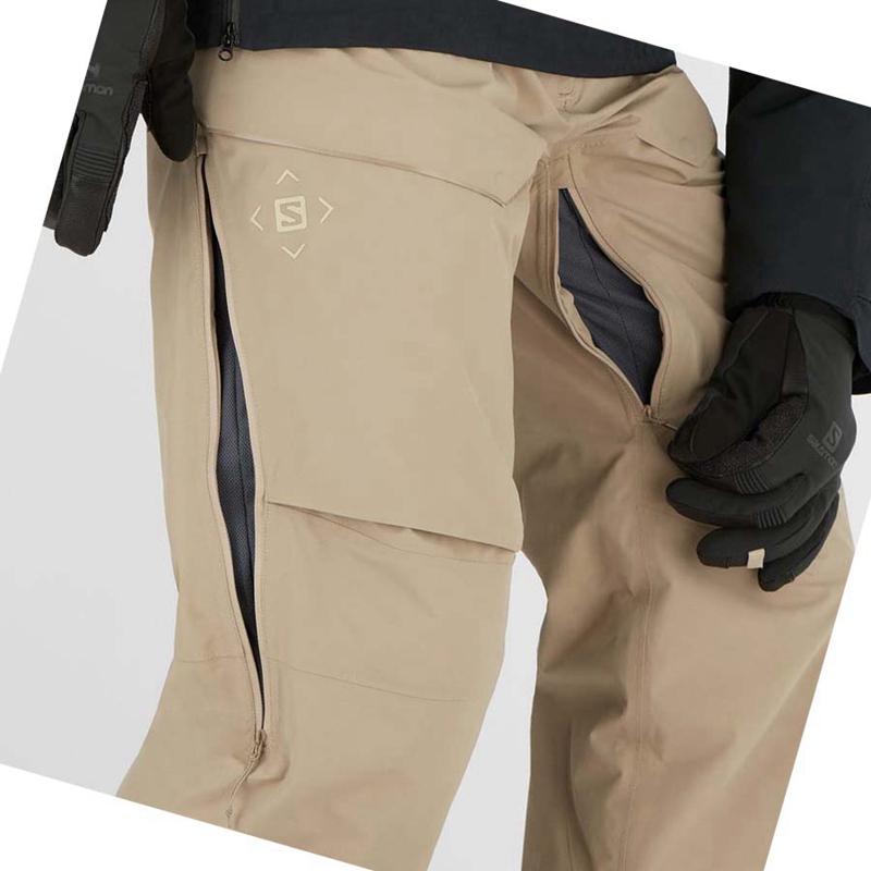 Salomon GRAVITY GORE-TEX Skidbyxor Herr Bruna | IKMNUTH-83