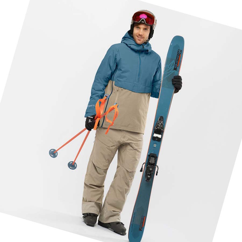 Salomon GRAVITY GORE-TEX Skidbyxor Herr Bruna | IKMNUTH-83