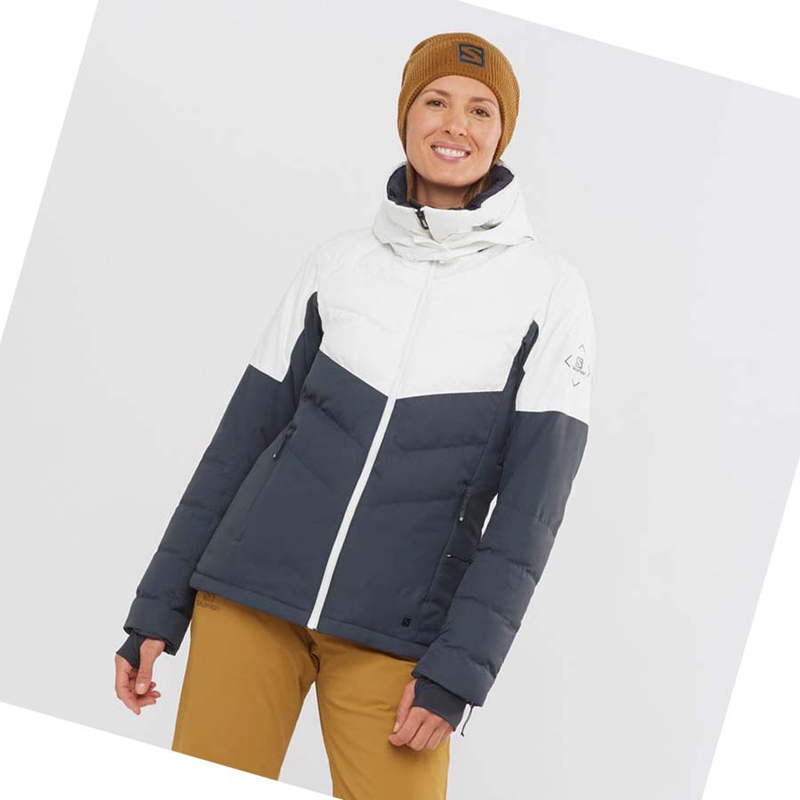 Salomon NEW PREVAIL Skidjackor Dam Svarta Vita | SHCKYIT-58
