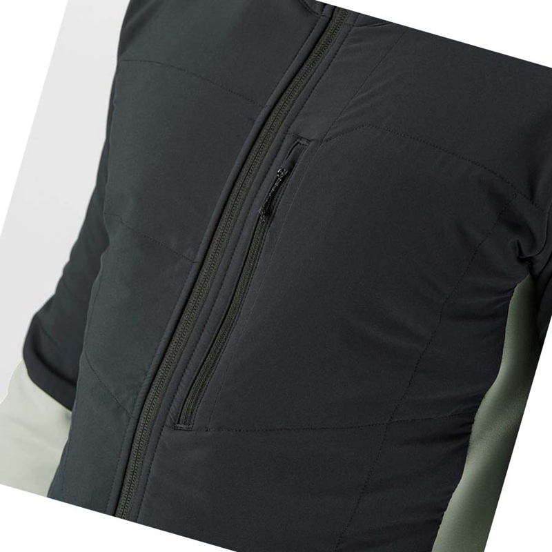 Salomon OUTLINE WARM HYBRID Hoodie Herr Aqua | THWLOXM-94