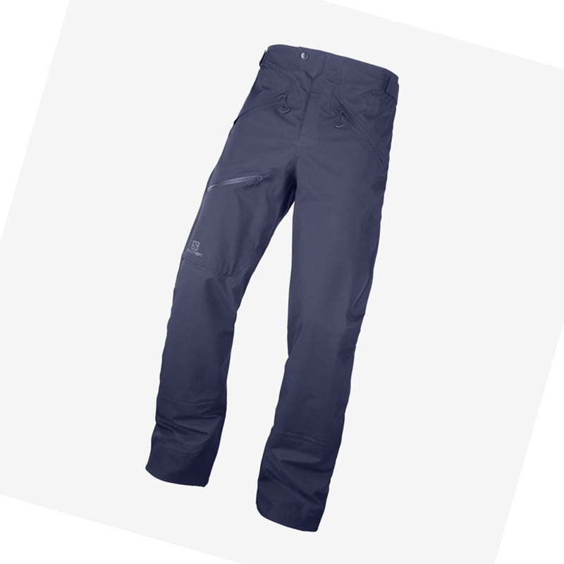 Salomon OUTPEAK GORE-TEX 3L Skidbyxor Herr Blå | QUNKXZS-39
