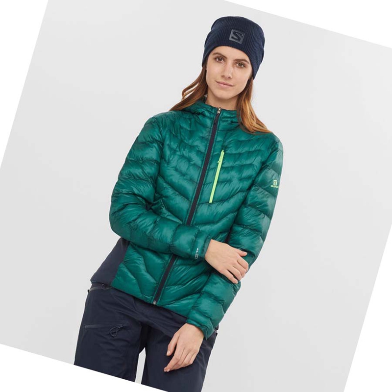 Salomon OUTPEAK PRIMALOFT INSULATED Jacka Dam Gröna | ONKDXIJ-57