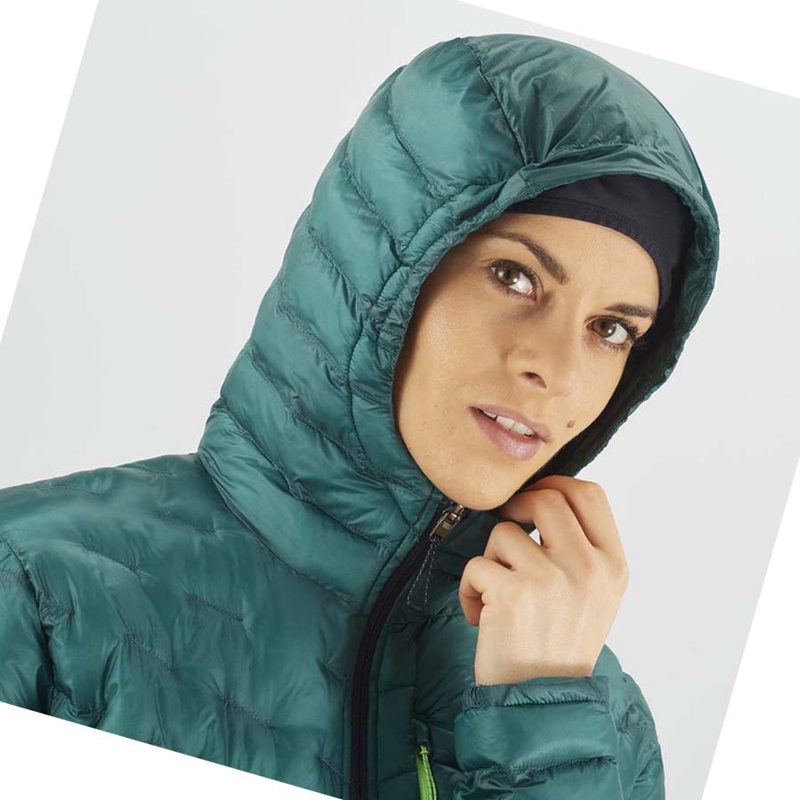 Salomon OUTPEAK PRIMALOFT INSULATED Jacka Dam Gröna | ONKDXIJ-57