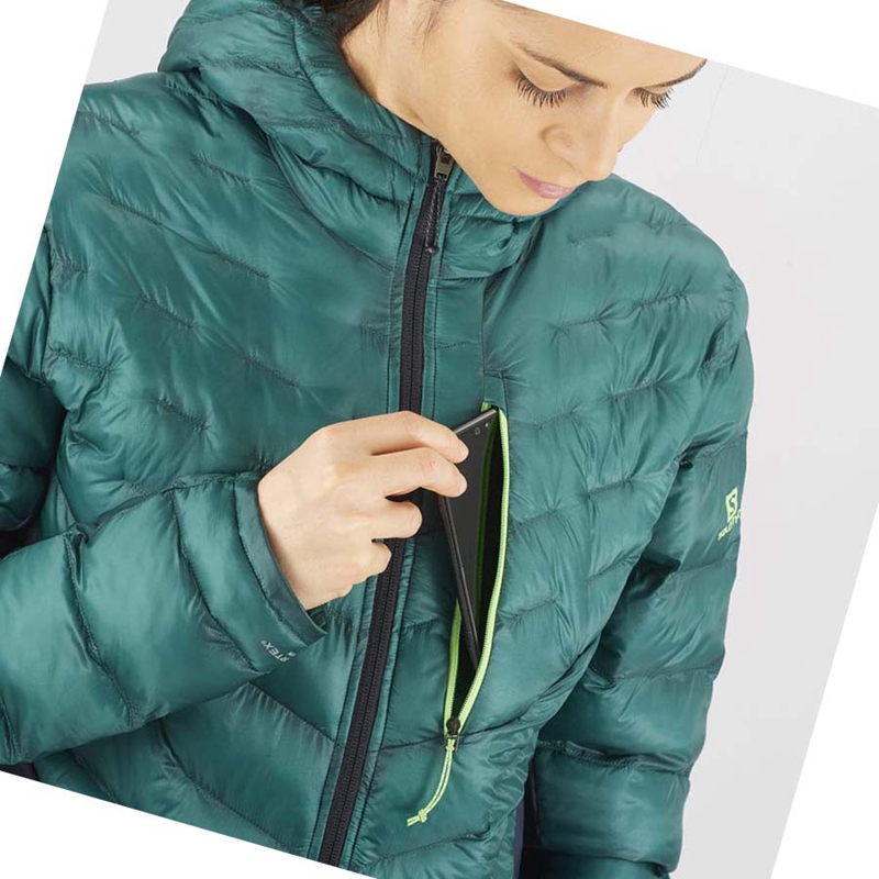 Salomon OUTPEAK PRIMALOFT INSULATED Jacka Dam Gröna | ONKDXIJ-57