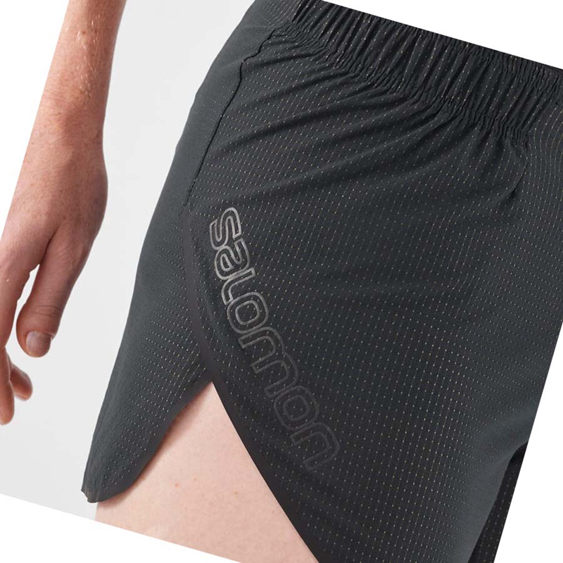 Salomon SENSE AERO 3'' Shorts Dam Svarta | UYISWKM-70