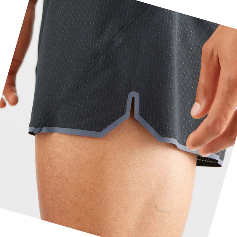 Salomon SENSE AERO 5'' Shorts Herr Svarta | OWJTEQF-67