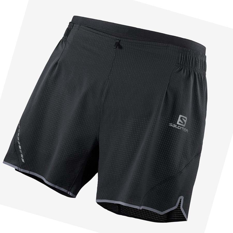 Salomon SENSE AERO 5\'\' Shorts Herr Svarta | OWJTEQF-67