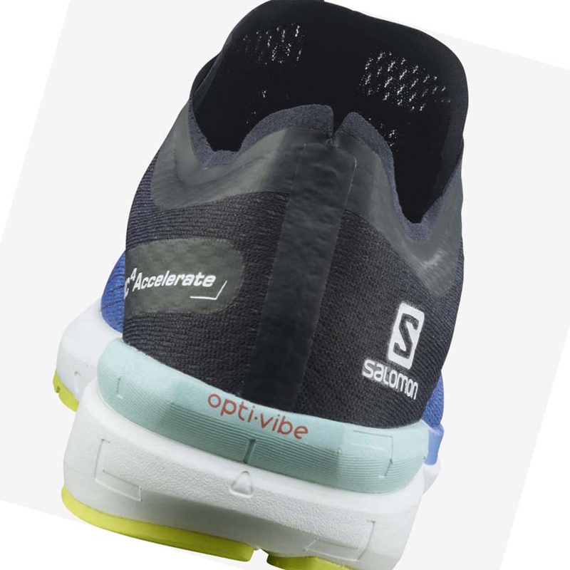Salomon SONIC 4 Accelerate Löparskor Herr Blå Vita | BHDCKWS-67