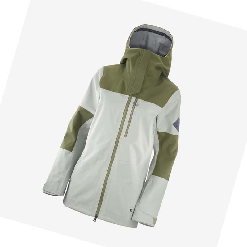 Salomon STANCE 3L Skidjackor Dam Olivgröna | INSJOUQ-35