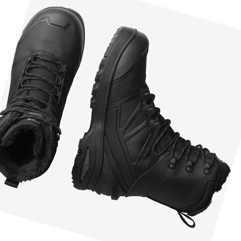 Salomon TOUNDRA PRO CLIMASALOMON™ WATERPROOF Vinterkängor Herr Svarta | OYQACPG-12