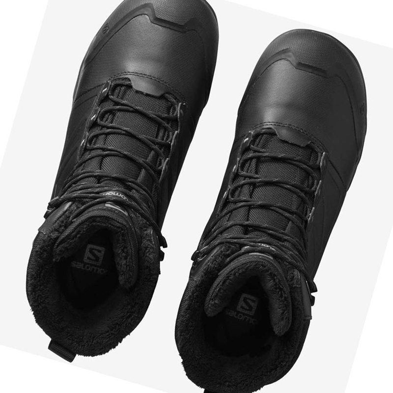 Salomon TOUNDRA PRO CLIMASALOMON™ WATERPROOF Vinterkängor Herr Svarta | OYQACPG-12