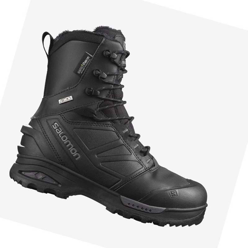 Salomon TOUNDRA PRO CLIMASALOMON™ WATERPROOF Vinterkängor Herr Svarta | OYQACPG-12