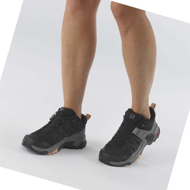 Salomon WoX ULTRA 4 Vandringsskor Dam Svarta | DLEXQAR-58