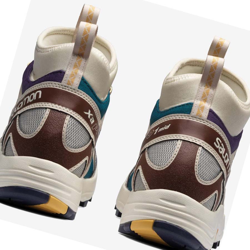 Salomon XA PRO 1 MID GORE-TEX Sneakers Dam Beige | JKQHRXY-25