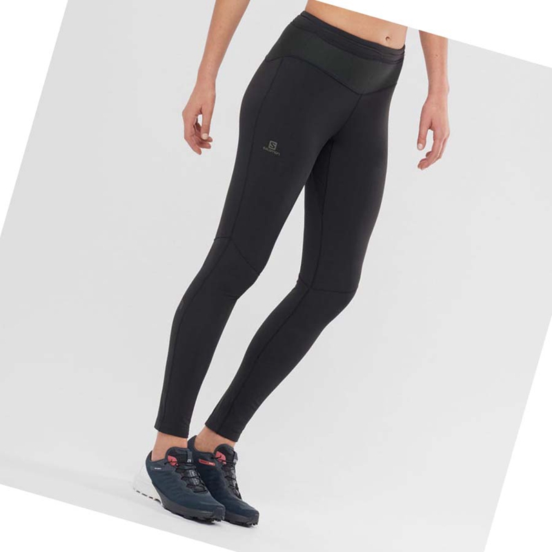 Salomon XA WARM Byxor Dam Svarta | TMCNUGV-19