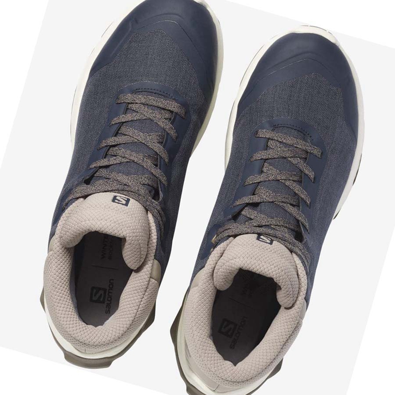 Salomon X REVEAL CHUKKA CLIMASALOMON™ WATERPROOF Vinterkängor Herr Bruna | XCPELKU-86