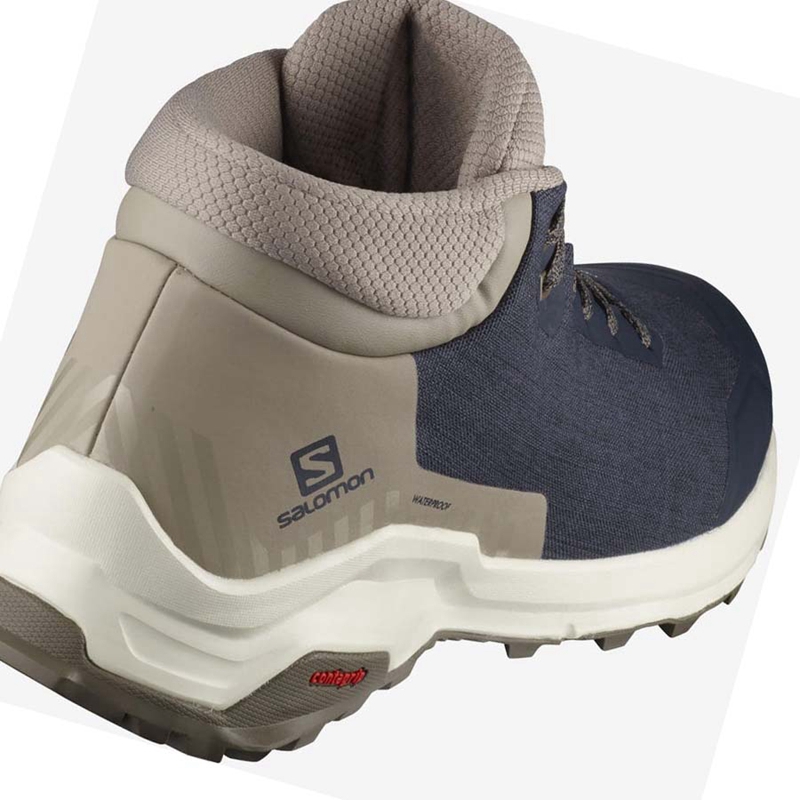 Salomon X REVEAL CHUKKA CLIMASALOMON™ WATERPROOF Vinterkängor Herr Bruna | XCPELKU-86