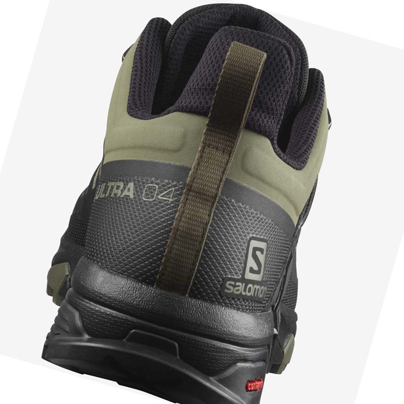 Salomon X ULTRA 4 WIDE GORE-TEX Vandringsskor Herr Olivgröna Svarta | YKTHBDN-93
