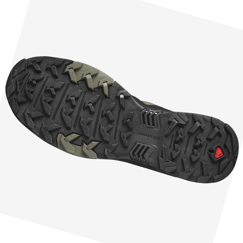 Salomon X ULTRA 4 WIDE GORE-TEX Vandringsskor Herr Olivgröna Svarta | YKTHBDN-93