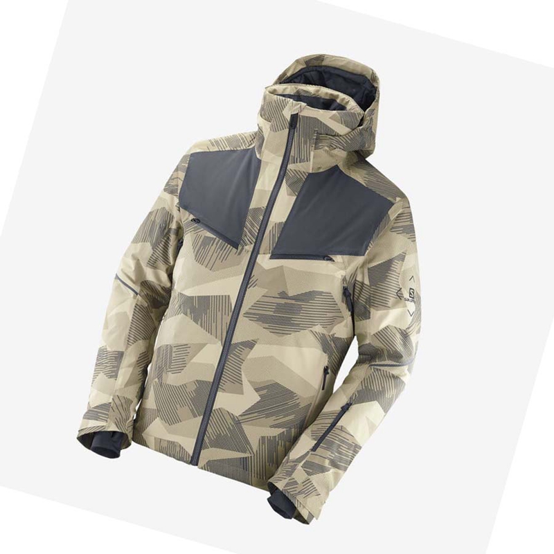 Salomon BRILLIANT Skidjackor Herr Bruna | QNIBOXV-40